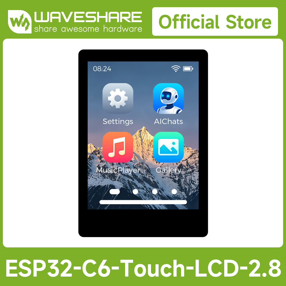 Doit Esp32 - Waveshare ESP32-C6 Papan Pengembangan Layar Sentuh