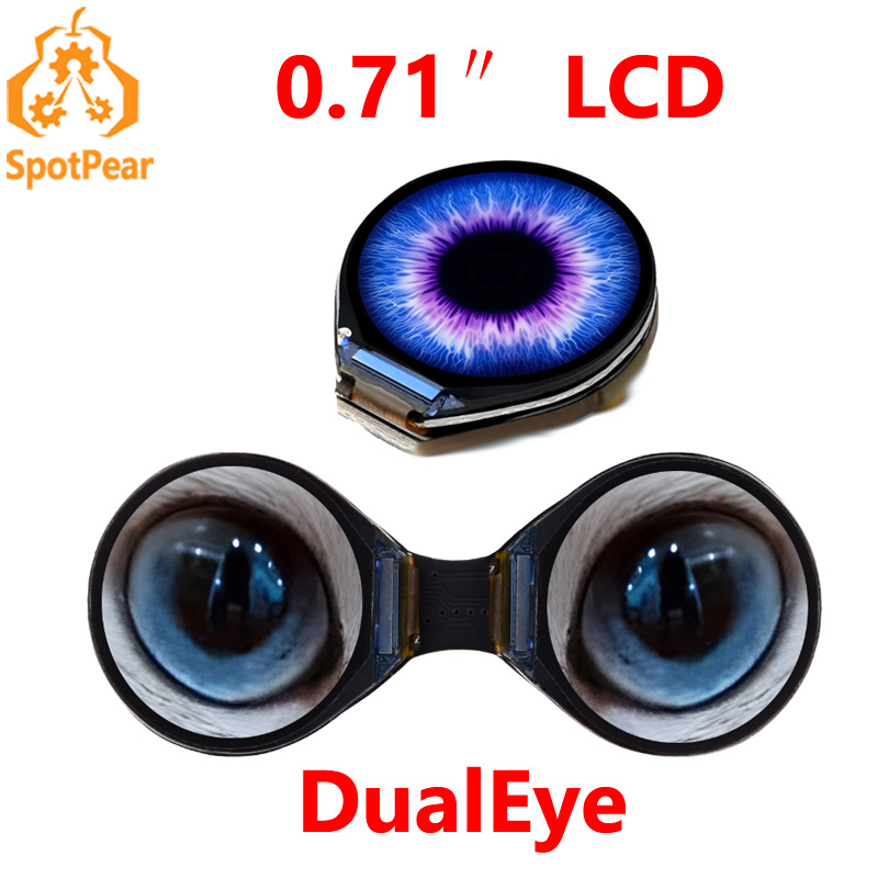 Doit Esp32 - Waveshare modul Tampilan LCD bulat mata