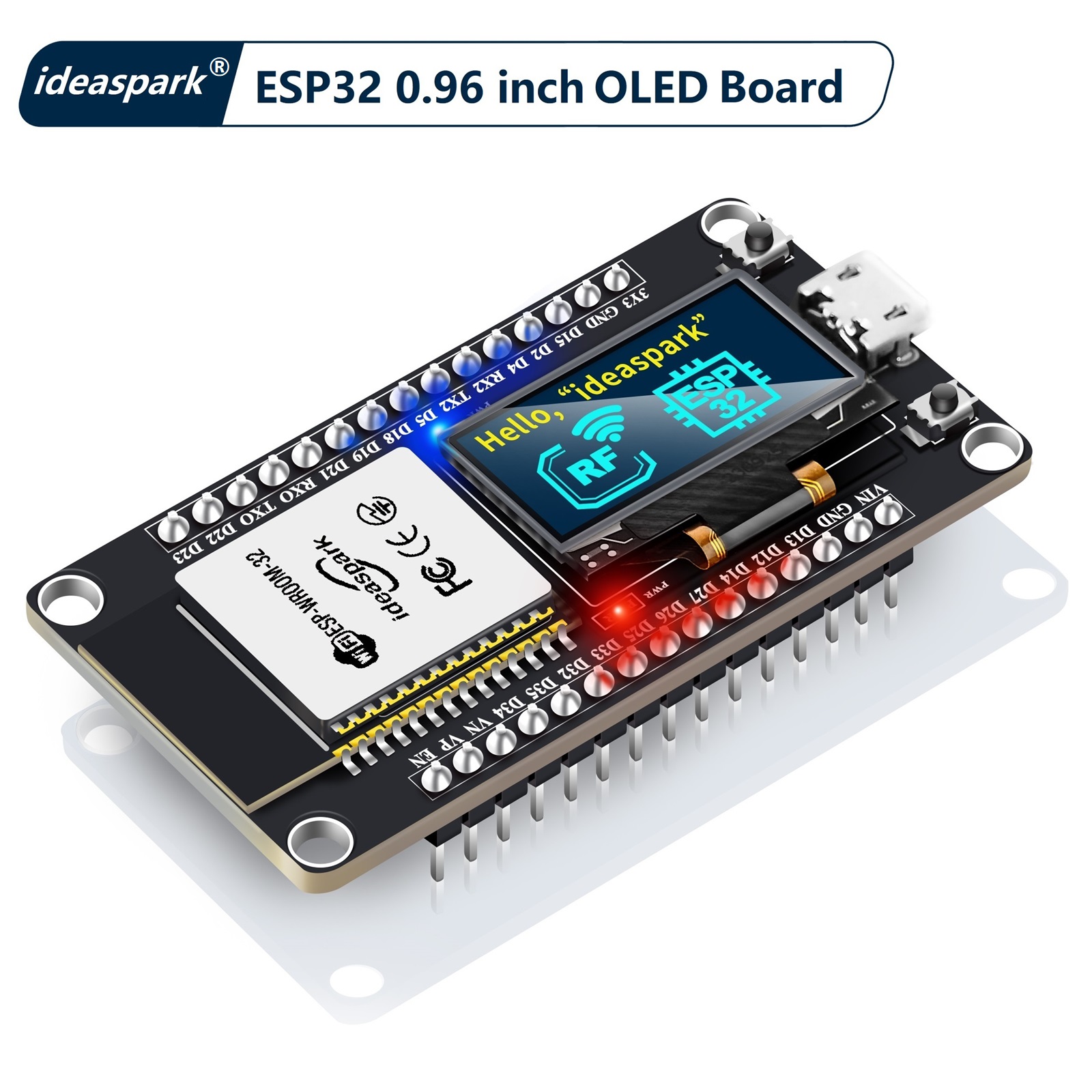 Lolin D32 - Ideaspark®Papan pengembangan ESP32 dengan OLED Display