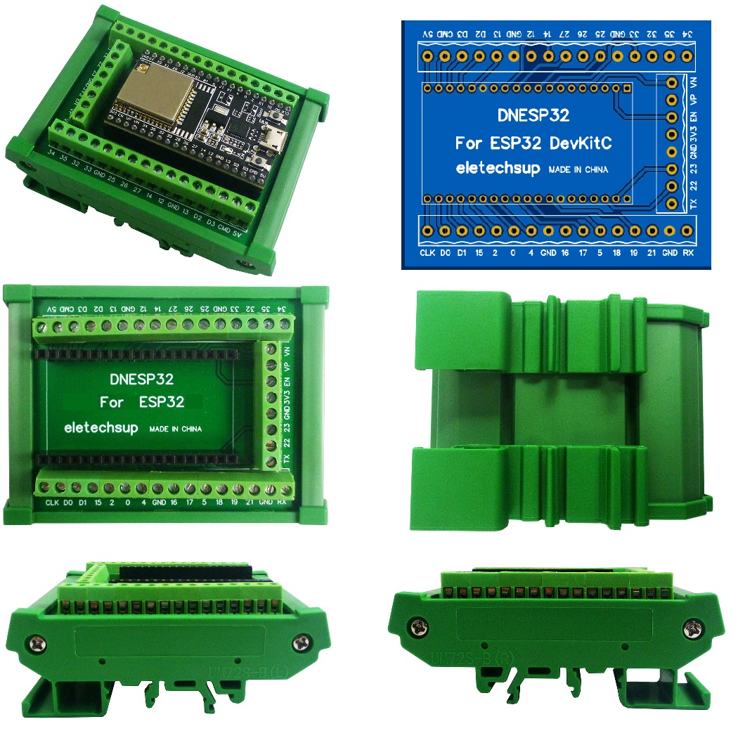 Devkitc - Adaptor Blok Terminal Sekrup Pemasangan Rel