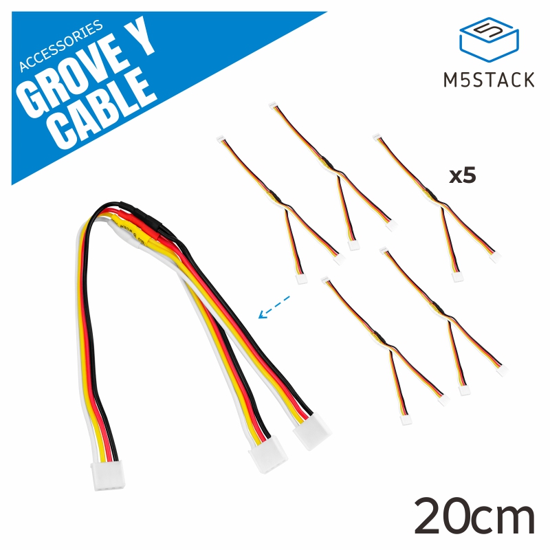 M5Stack - M5Stack kabel Grove Y resmi 20cm