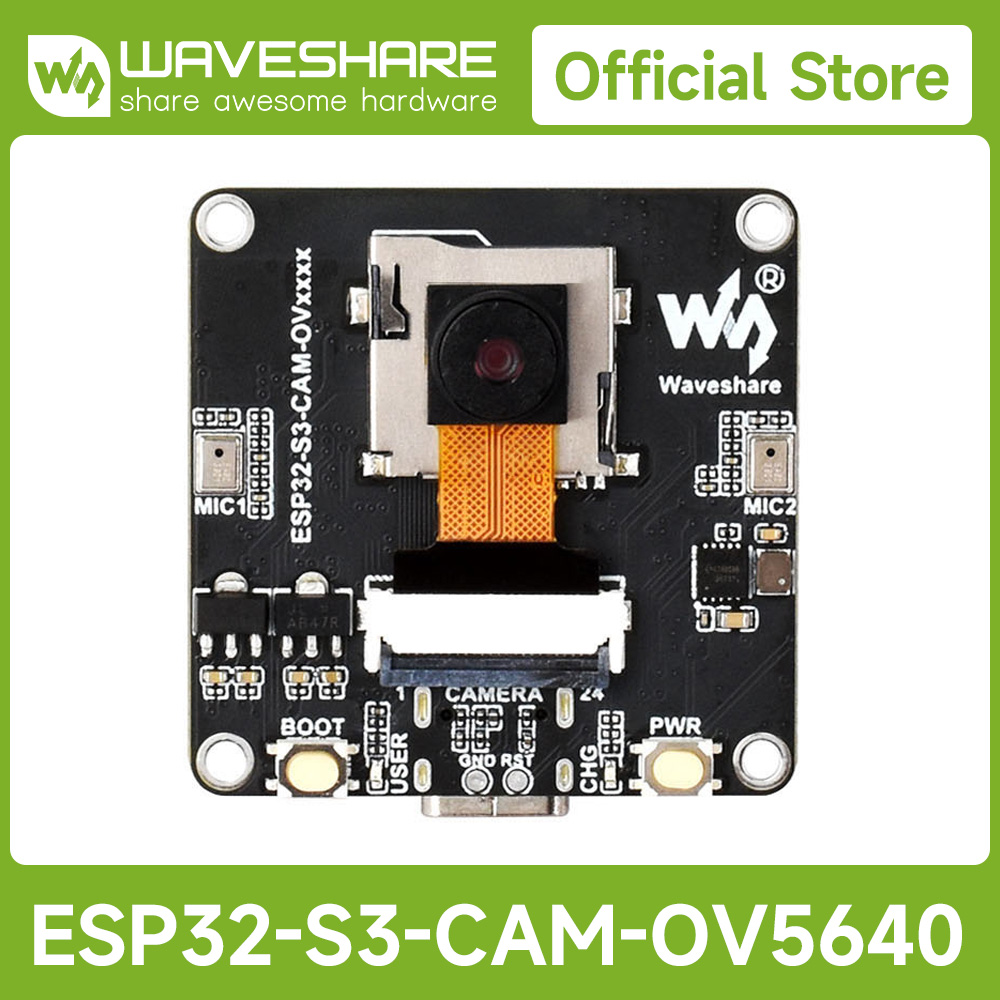 Waveshare Esp32 - Papan Pengembangan Kamera AIoT Waveshare ESP32-S3,