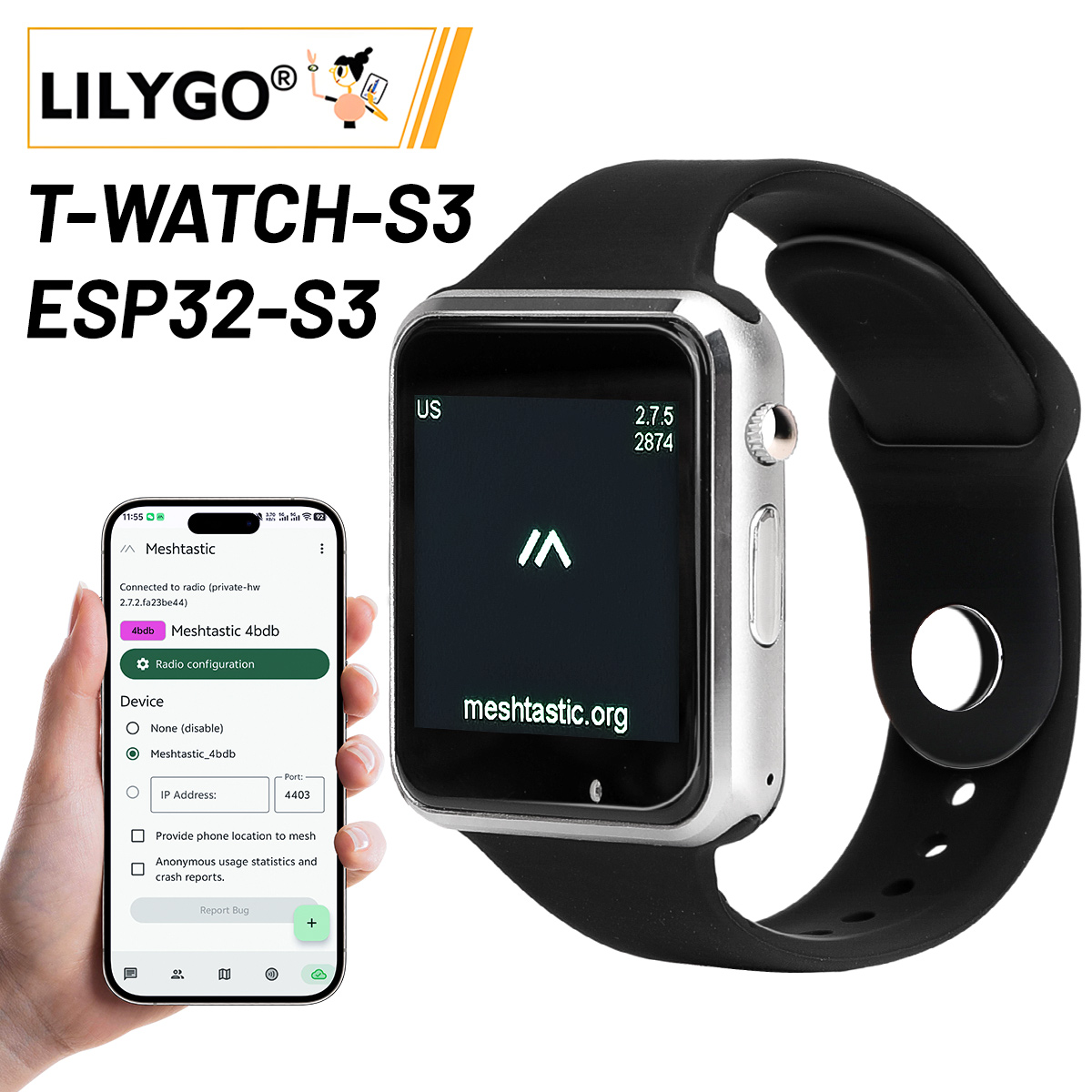 Ttgo T Watch - Jam Tangan LILYGO T Watch S3