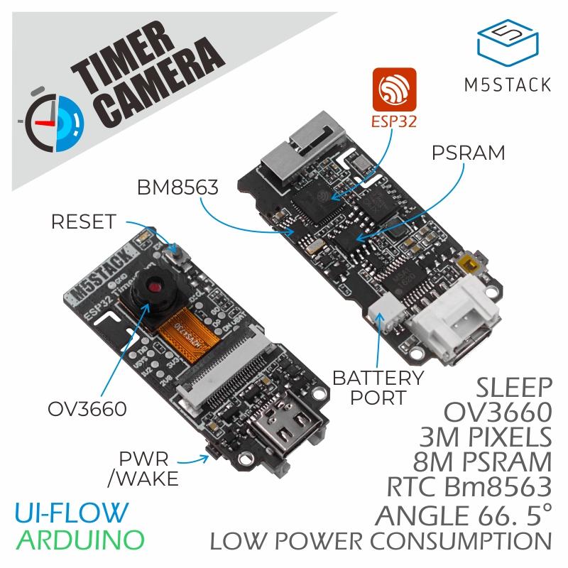 Doit Esp32 - M5Stack Kamera Timer ESP32 PSRAM Resmi