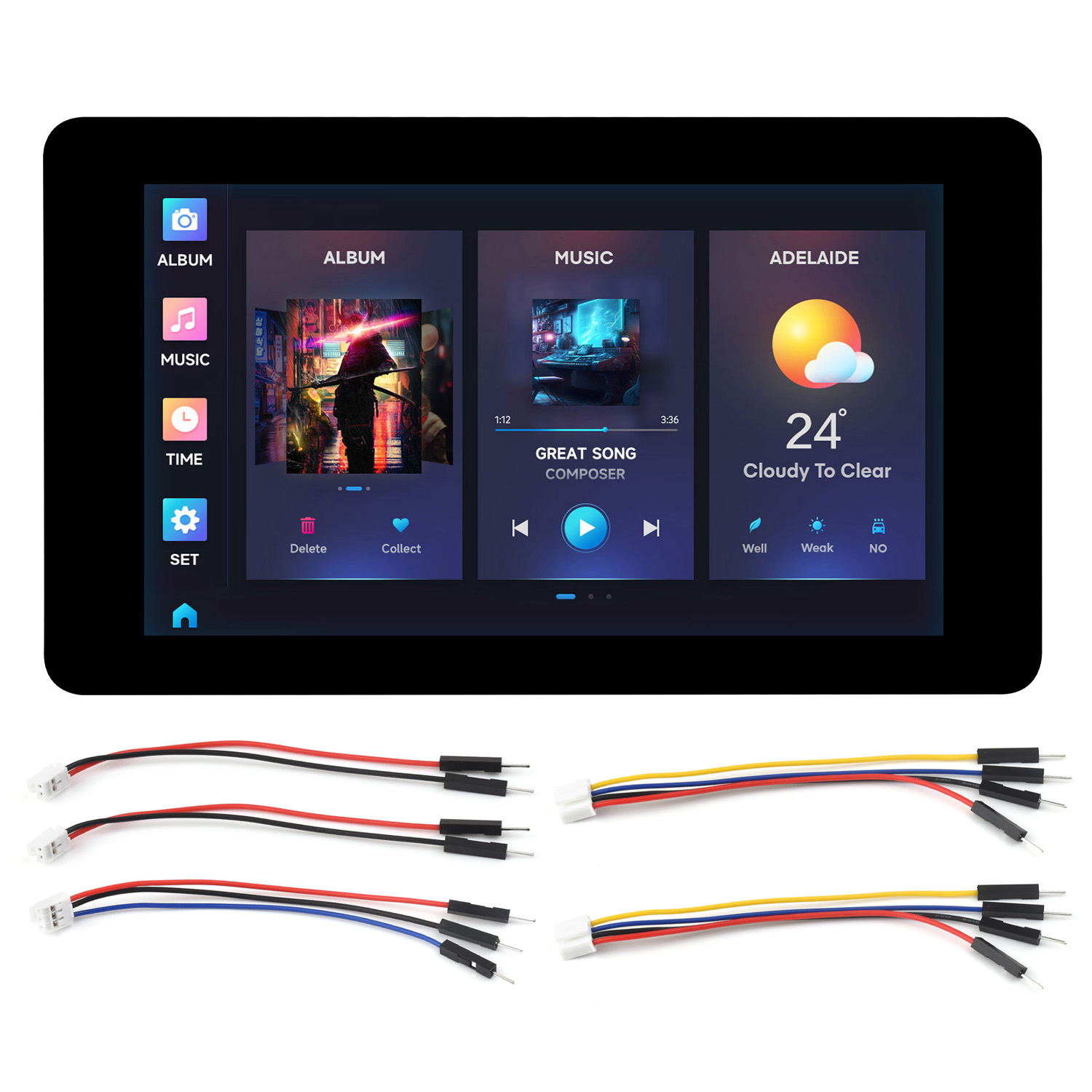 Lolin S3 - Waveshare ESP32-S3 7 inci Papan Pengembangan