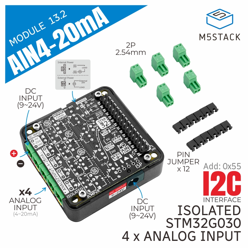 M5Stack - M5Stack Analog 4 saluran ke 12C