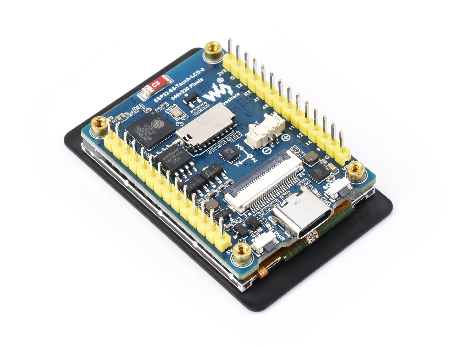 Waveshare ESP32-S3 2 inci papa - Doit Esp32 ulasan dan harga