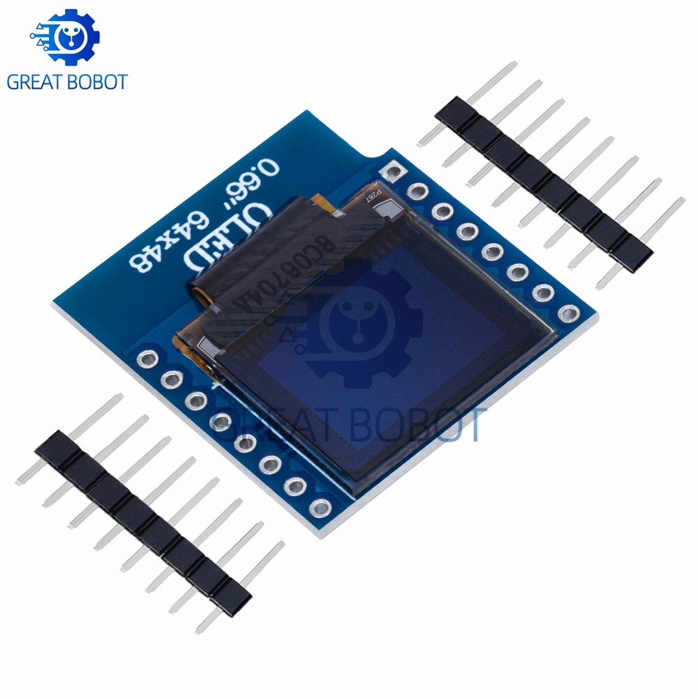 Modul Layar OLED I2C 64×48 0,6 - Wemos D1 ulasan dan harga