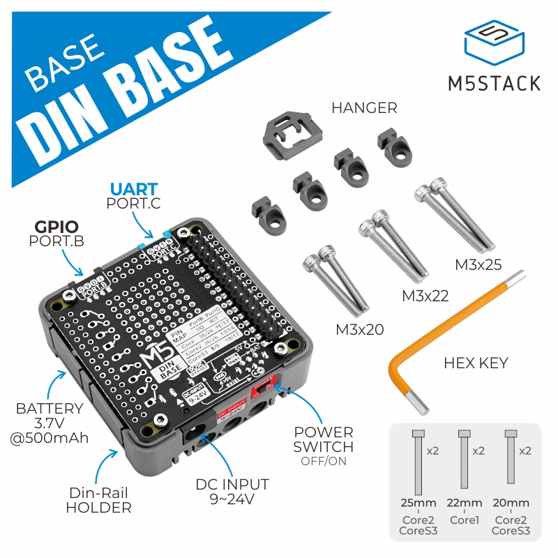 M5Stack basis Din resmi dengan - M5Stack ulasan dan harga