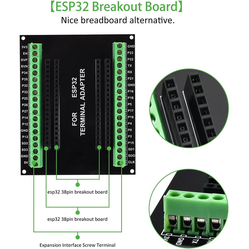 3 Buah Papan Breakout ESP32 38 - Nodemcu 32S ulasan dan harga