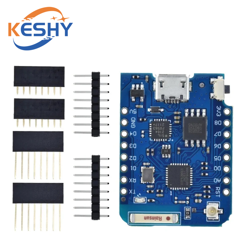 WEMOS D1 Mini Pro 16M Byte Kon - D1 Mini Pro ulasan dan harga