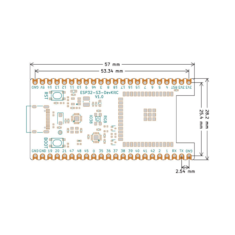 Papan Pengembangan ESP32 S3 Co - Esp32 S3 Devkitc 1 ulasan dan harga