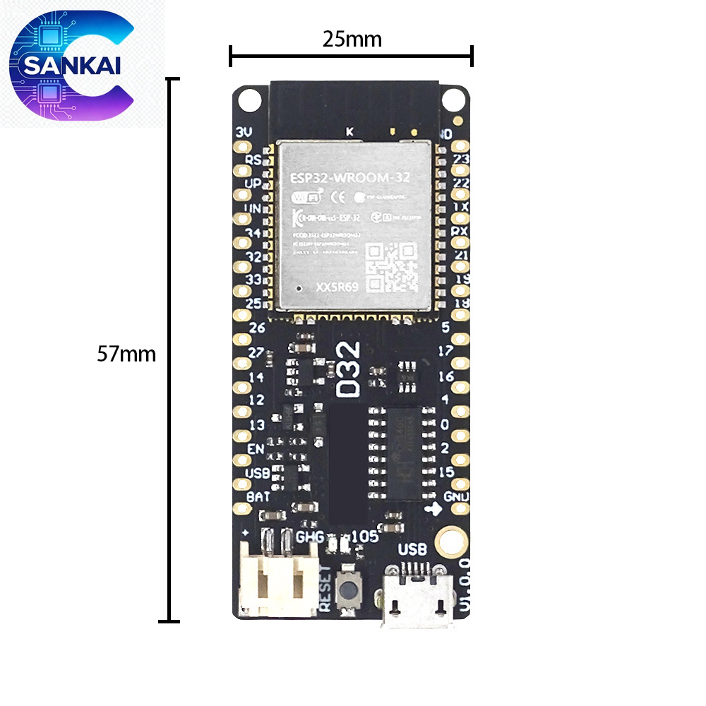 Wemos LOLIN D32 V1.0.0, Papan  - Lolin D32 ulasan dan harga