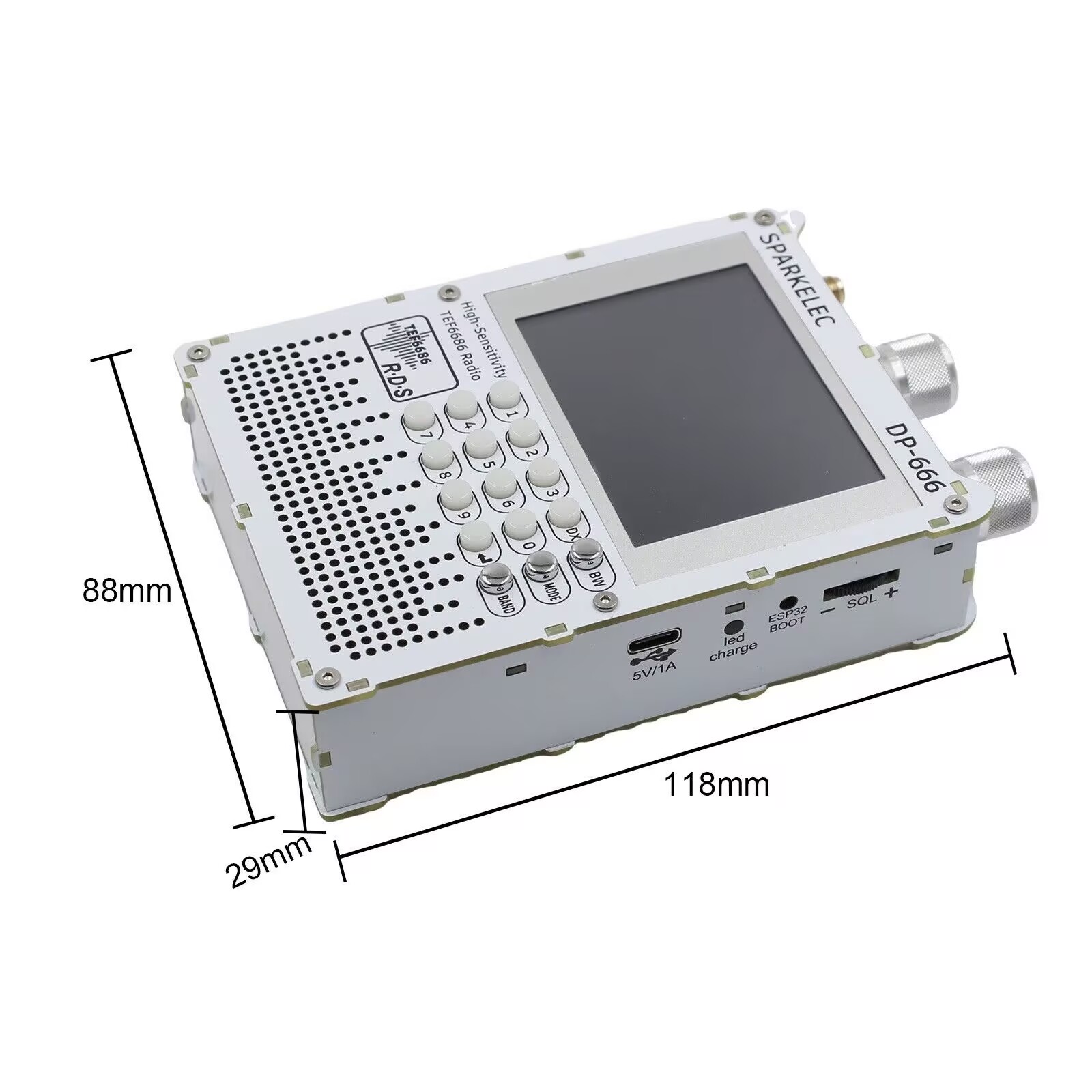 Radio DP-666 TEF6686 Baru Sens - Doit Esp32 ulasan dan harga